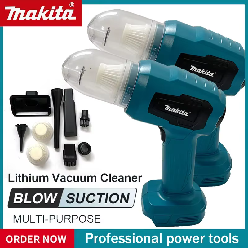 Aspirateur de voiture miniature Makita 18V, multifonction, portatif, rechargeable, outil de collecte de poussière