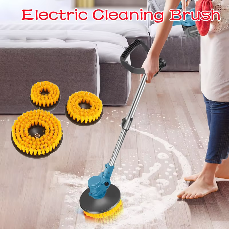 Brosse de nettoyage électrique tout-en-un rétractable pour salle de bain
