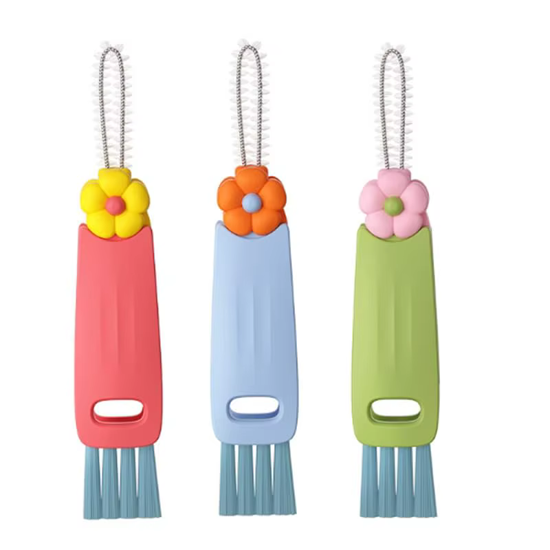 Brosse de nettoyage de couvercle de tasse 3 en 1