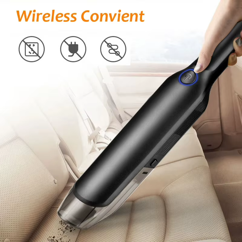 Aspirateur de voiture sans fil, mini aspirateur portable pour voiture, maison et animaux domestiques, 8000P, avec batterie 5000 mAh, sans fil