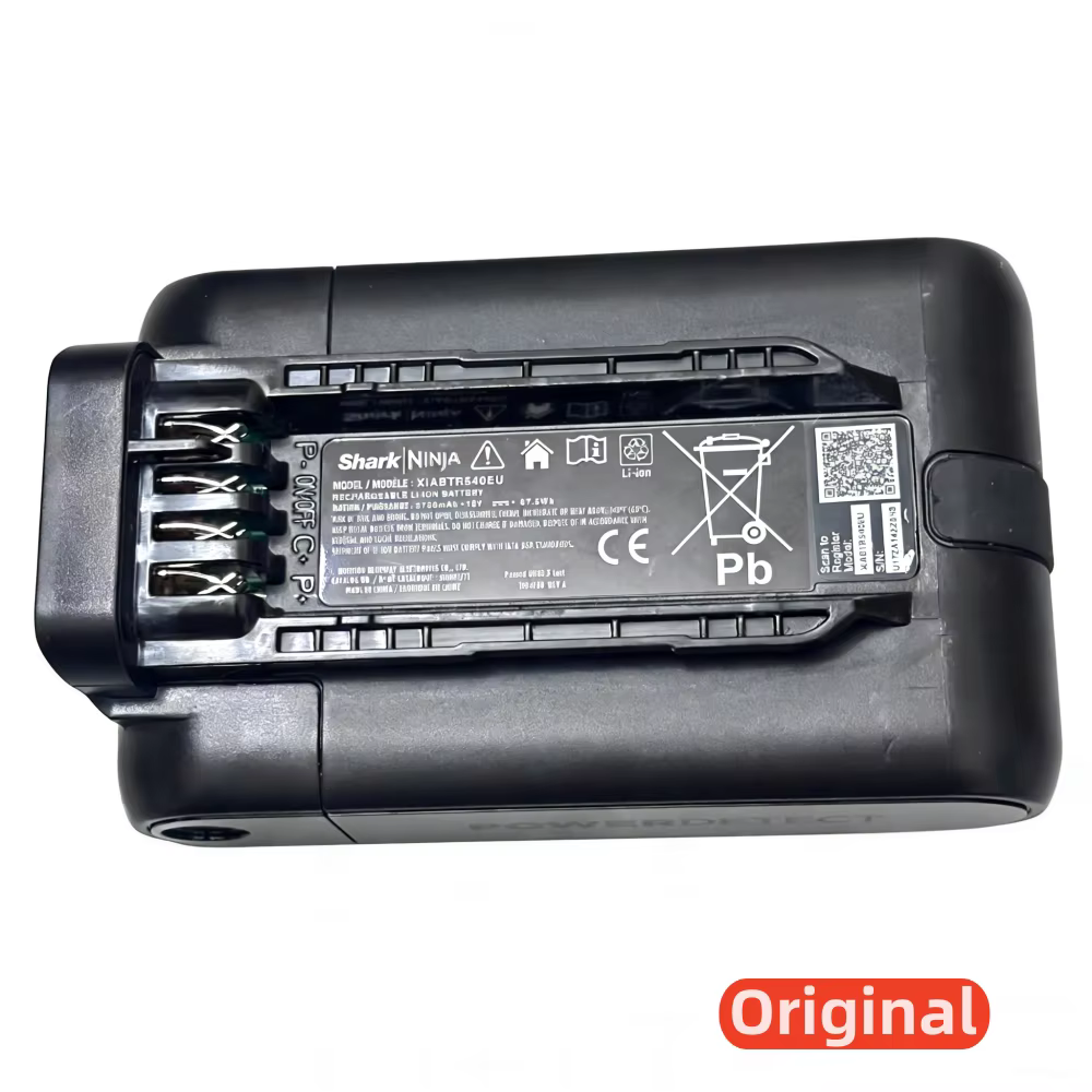 Batterie d'aspirateur 100% originale 3750mAh 18V pour Shark NINJA XIABTR540EU IA3000 IA1241 IA3241 IA3246