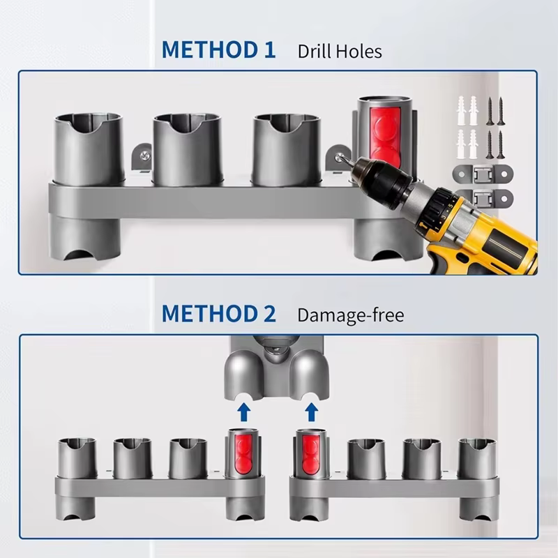 Organisateur d'accessoires muraux pour aspirateur Dyson V7/V8/V10/V11/V12/V15