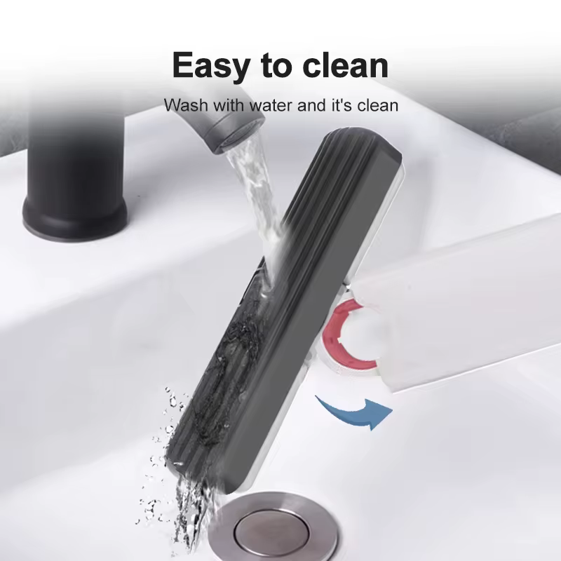Mini vadrouille Portable pliable, nettoyage ménager, lavage mains libres pour le nettoyage du sol, des fenêtres de bureau, des outils de nettoyage de voiture