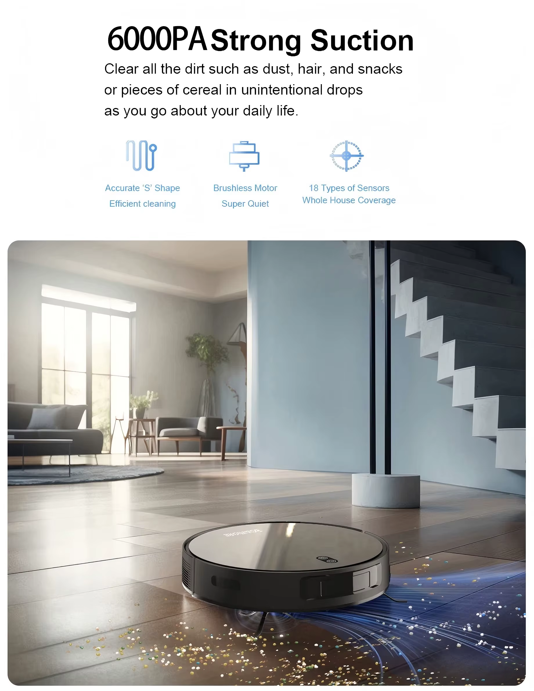 Robot aspirateur combiné serpillière