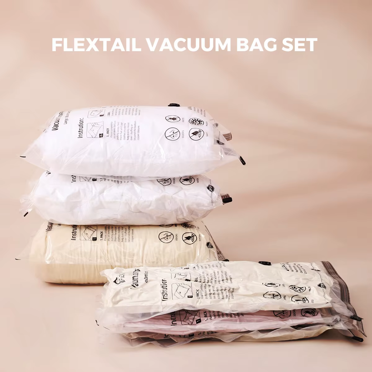 FLEXTAIL Ensemble de sacs sous vide – 4