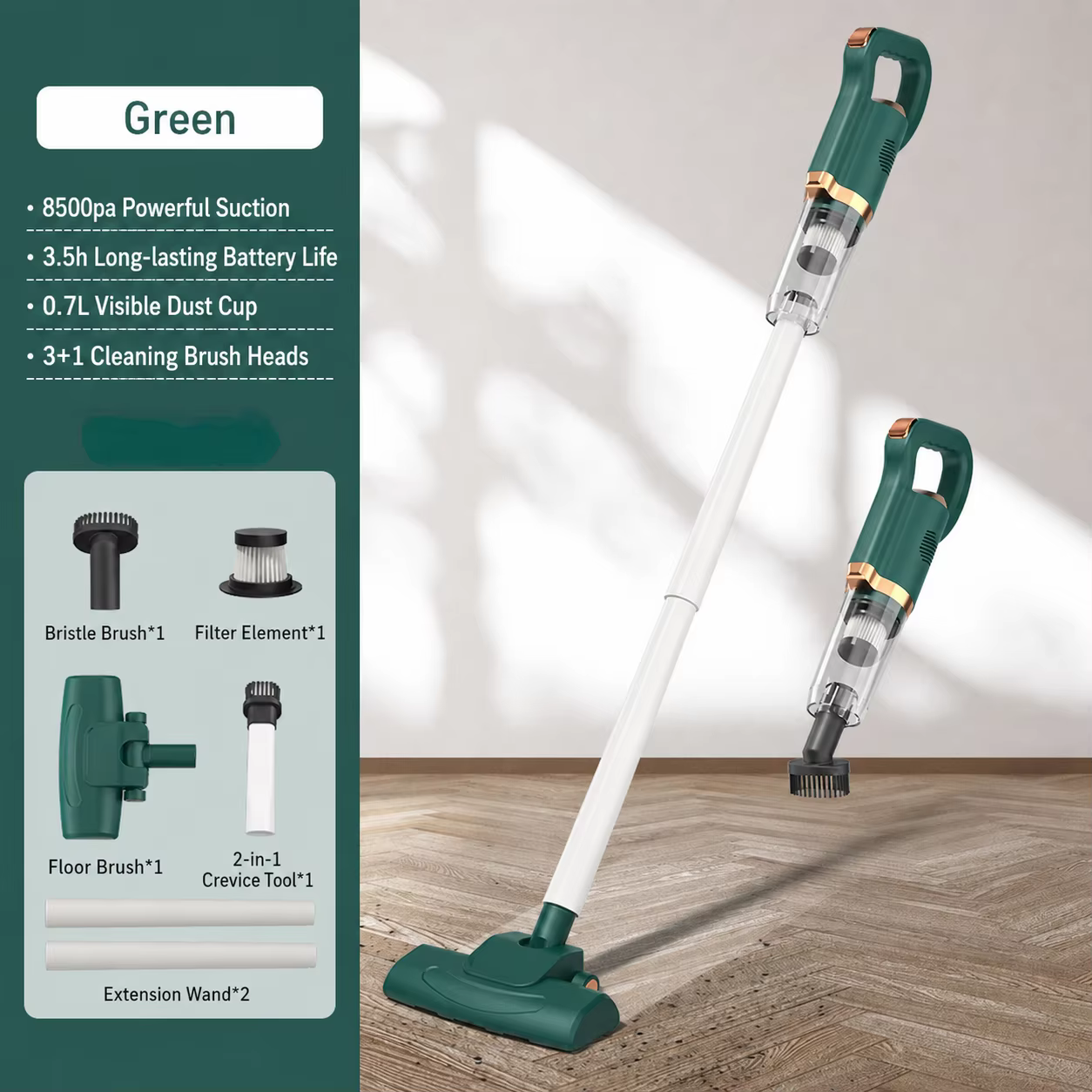 Aspirateur portatif sans fil, appareil multifonctionnel combinant aspiration et soufflage, collecteur de poussière intégré pour une utilisation en voiture et à la maison.