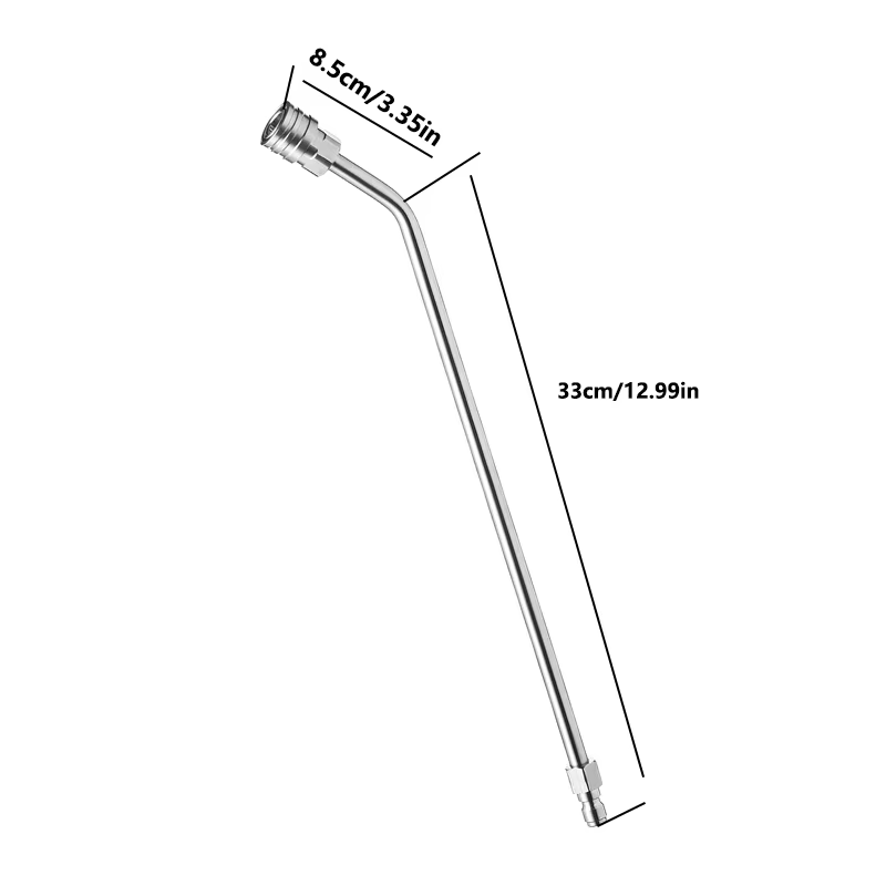 Extension de lance pour nettoyeur haute pression 30 ° Buse d'extension courbée