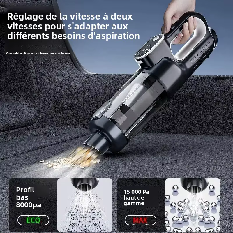 Aspirateur portatif sans fil, dépoussiérage à un bouton, double fonction d'aspiration et de soufflage, haute puissance, nettoyage portable
