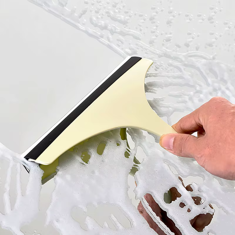 Raclette en caoutchouc pour vitres de voiture, nettoyeur de vitres, essuie-glace à eau, douche à domicile, grattoir à eau, écrans de verre de douche