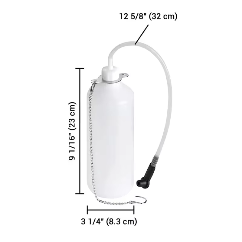 Système de purge de frein manuel avec extracteur de liquide de 1L et tuyau de 60cm, outil de changement d'huile de frein automobile pour l'entretien des voitures