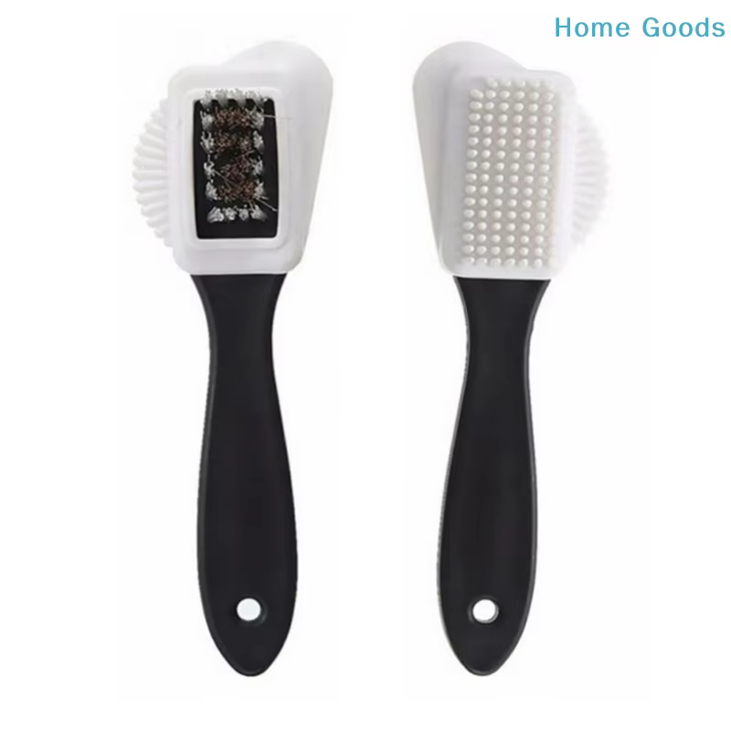 Brosse de nettoyage 3 faces pour chaussures en daim