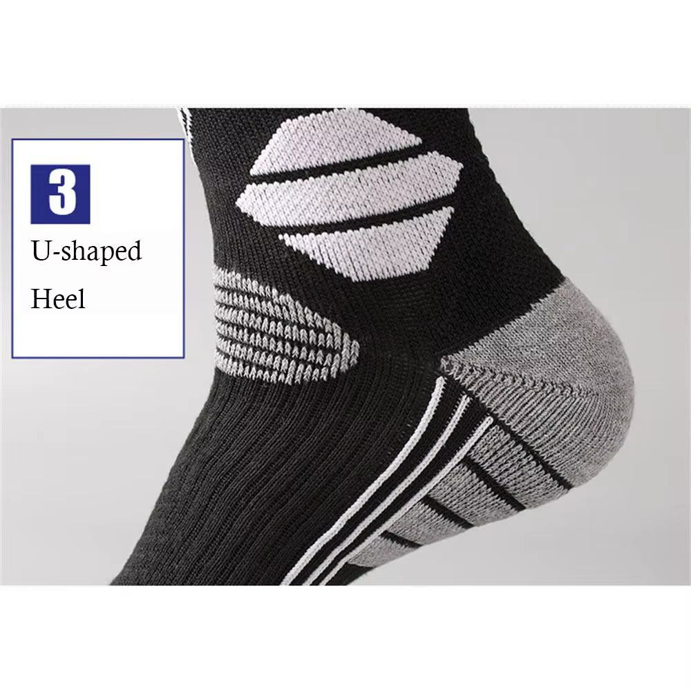 Chaussettes de Ski chaudes d'hiver, antidérapantes, épaisses, respirantes, à Compression, pour Snowboard, thermiques, évacuant l'humidité, hautes