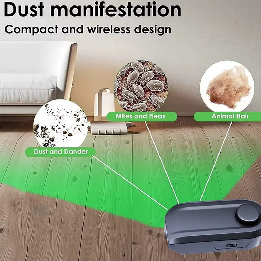 Aspirateur Laser lumières cachées poils d'animaux chats chien fourrure poussière affichage USB lampe à LED pièces d'aspirateur universelles ménage pour Dyson