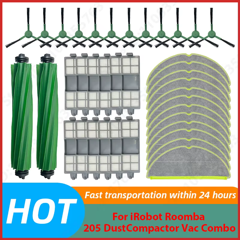 Pièces de rechange pour robot aspirateur IRobot Roomba 205 DustCompactor Vac Combo : brosse principale