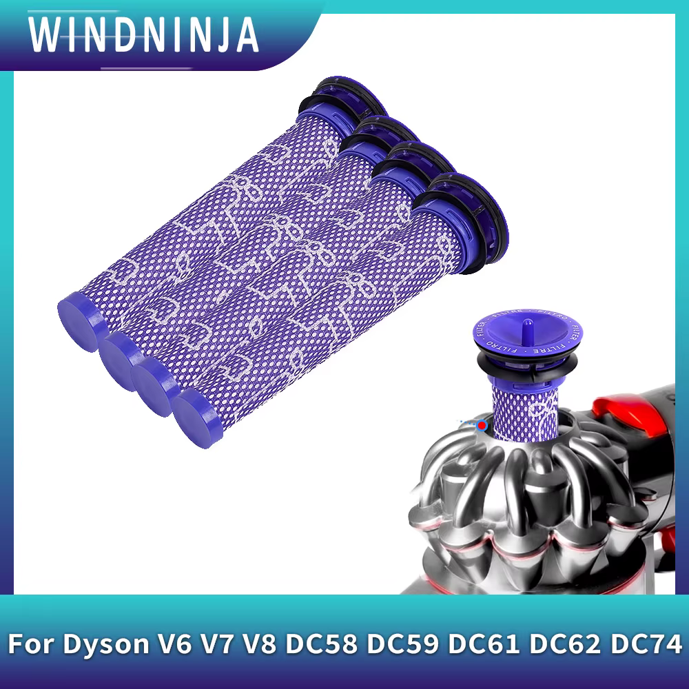 Pré-filtre lavable haute efficacité pour aspirateur Dyson V6 V7 V8 DC58 DC59 DC61 DC62 DC74