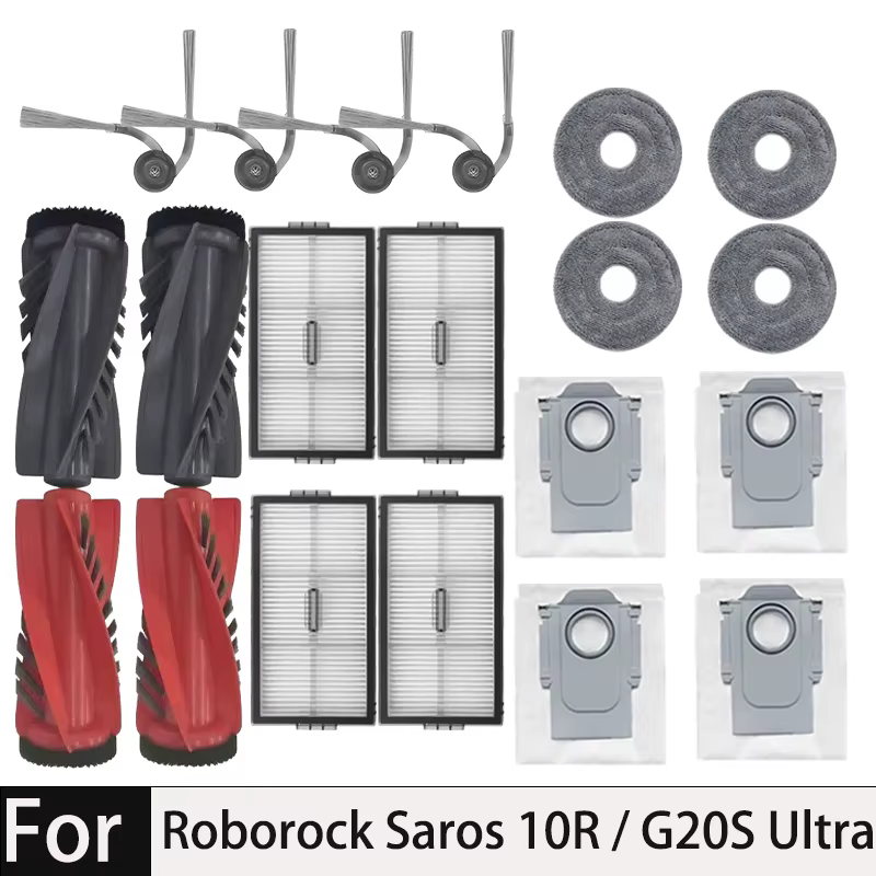 Accessoires pour aspirateur robot Roborock Saros 10R / G20S Ultra : brosse principale