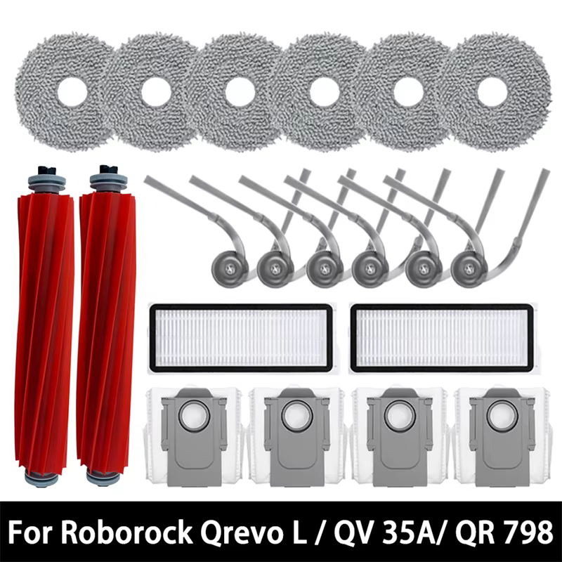 Accessoires pour aspirateur robot Roborock Qrevo L / QR 798 / QV 35A / QR 598 : brosse principale