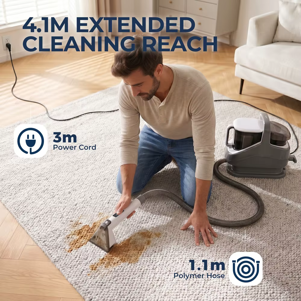 Nettoyeur de tapis et de tissus d'ameublement 1300W