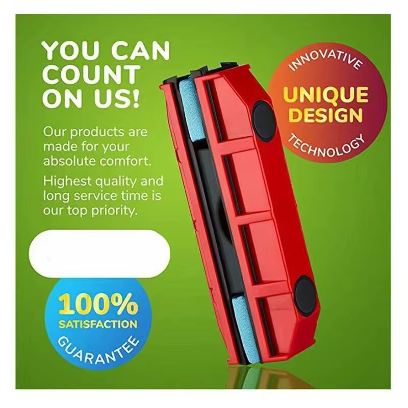 Brosse nettoyante magnétique pour vitres
