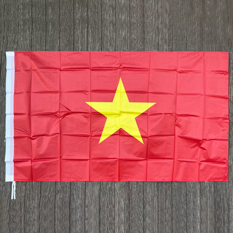 xvggdg bannière Drapeau du Vietnam 3x5 pieds Drapeau national du Vietnam