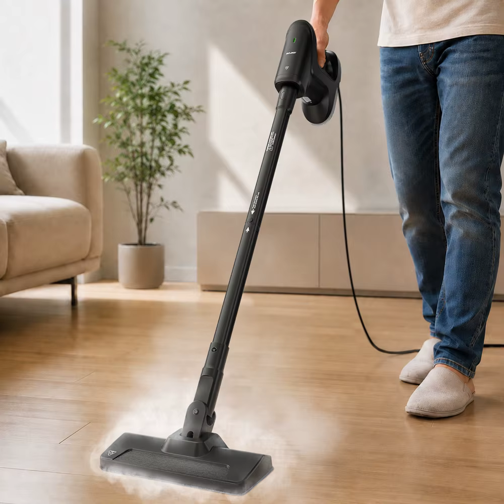 Nettoyeur vapeur ROUNY, chauffe rapidement en 20 secondes, 135 ° Nettoyeur vapeur léger et polyvalent C High-Temp Steam, avec cordon d'alimentation de 5 m