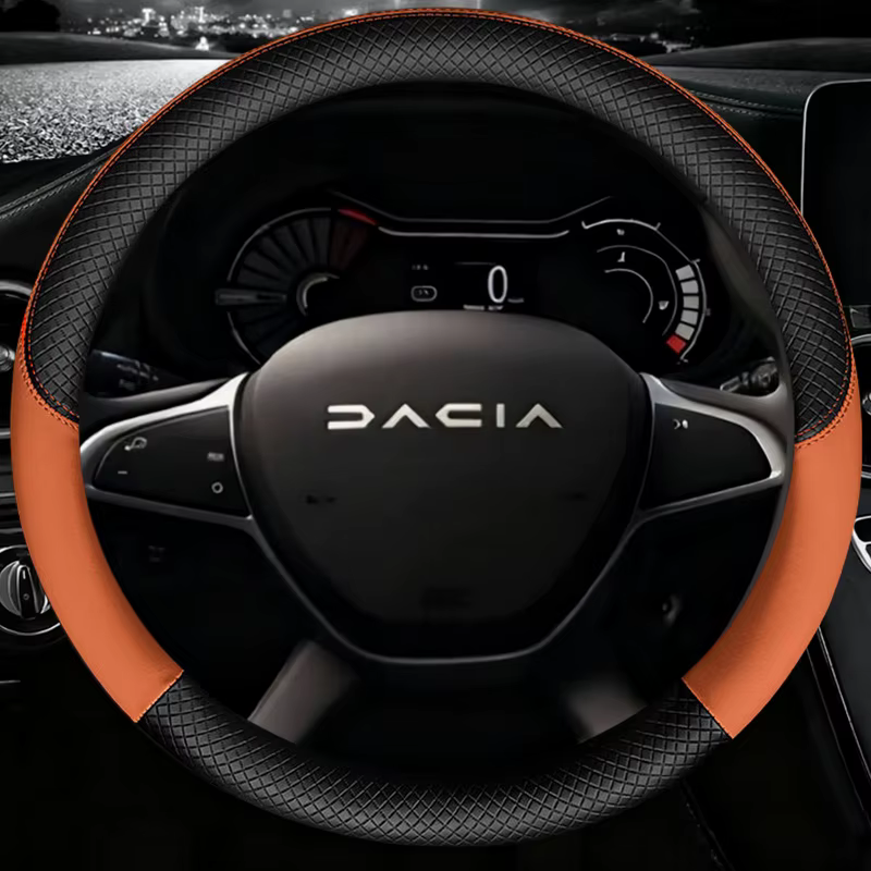 Housse de volant de voiture pour Dacia Logan Sandero Duster Lodgy Jogger Dokker printemps 2017 – 2024, accessoires automobiles