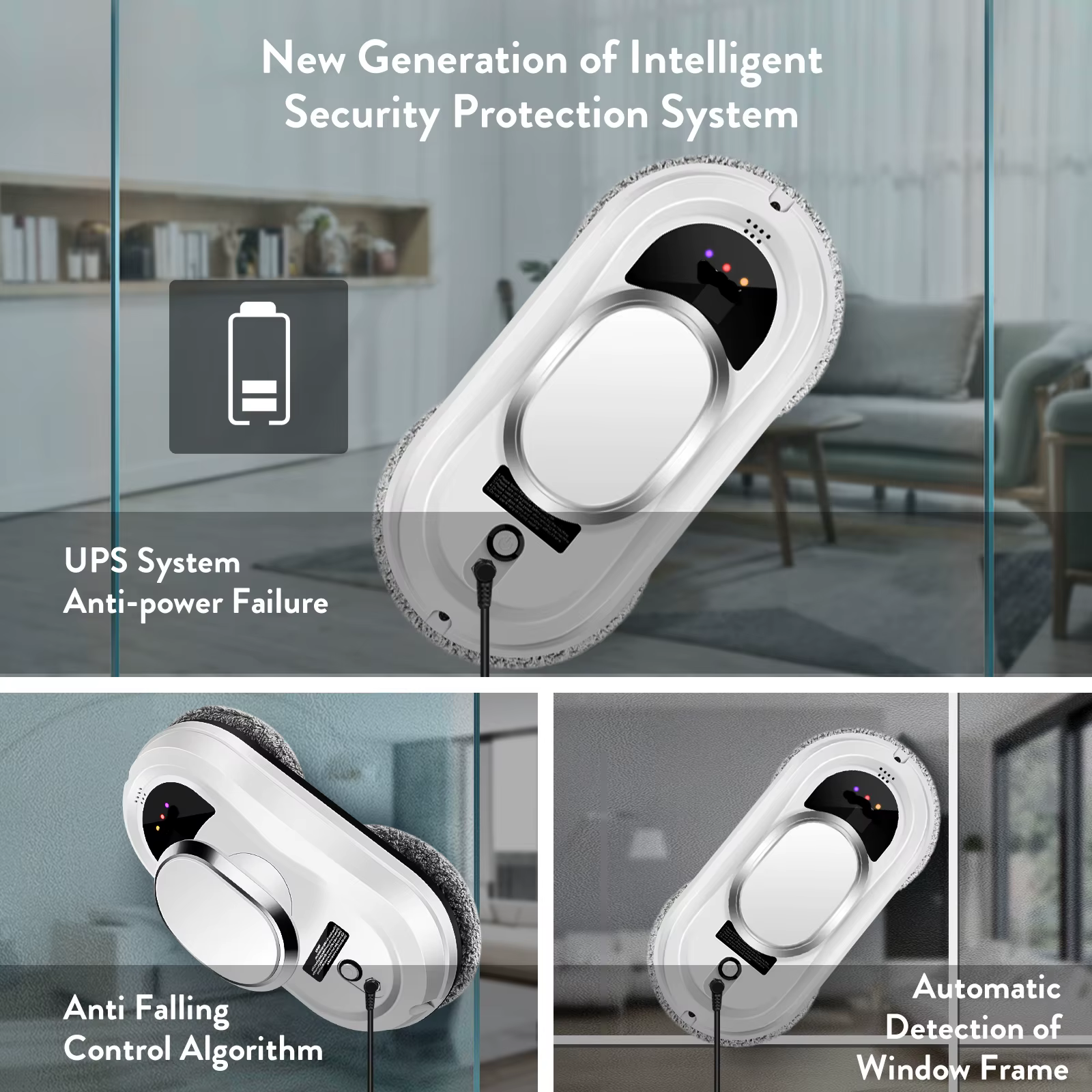 Robot nettoyeur de vitres pour la maison, nettoyeur de vitres pour livres, aspirateur intelligent, télécommande, livres en verre, nouveau