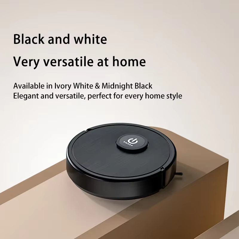 Robot Aspirateur Intelligent 3-en-1 6000Pa Forte Aspiration Balayage Lavage Recharge USB Navigation Laser Poils d'Animaux Sols Durs Nouveauté 2026