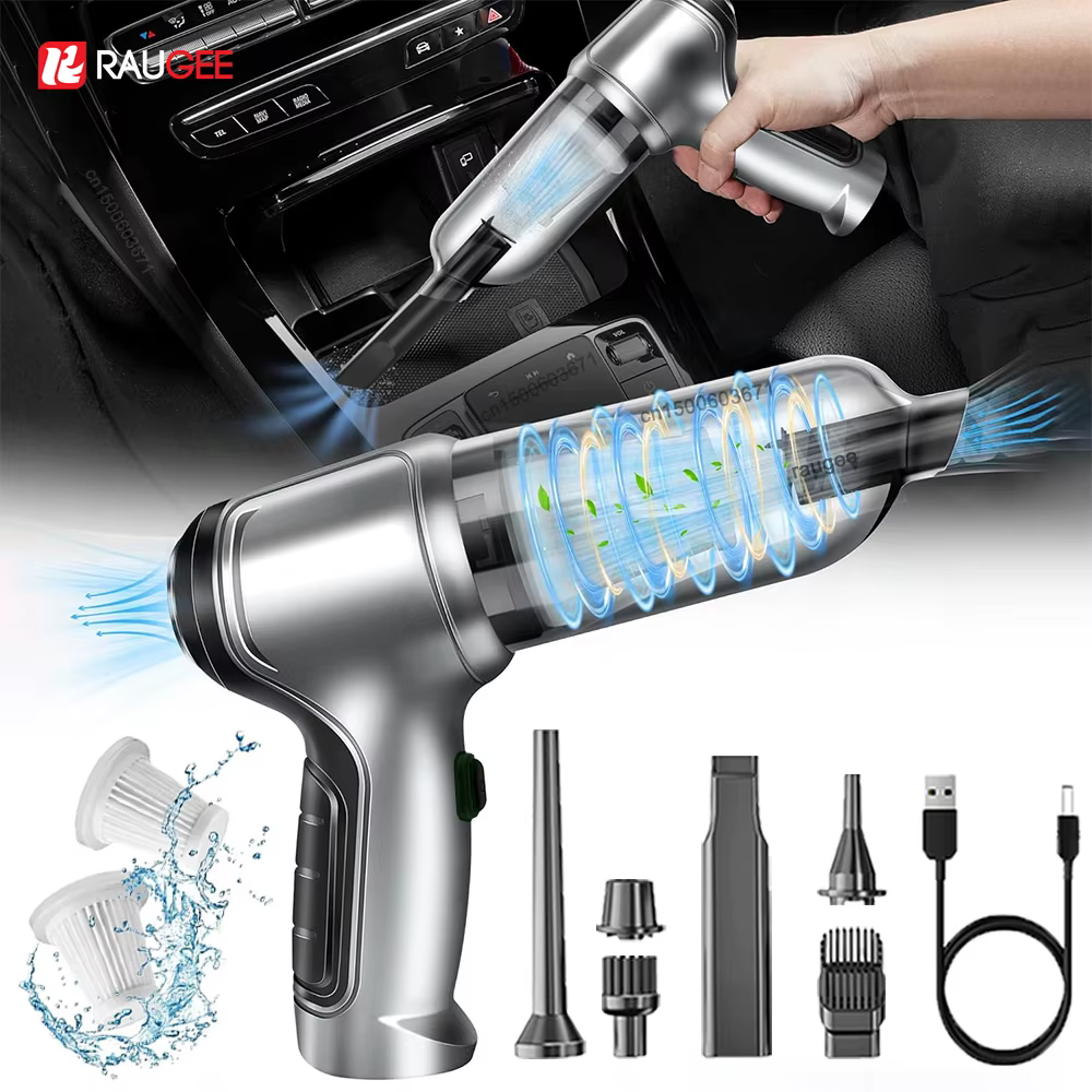 Aspirateur de voiture portable, aspirateur à main sans fil, 95000PA, aspiration puissante, mini aspirateur sans fil pour voiture et maison, souffleur