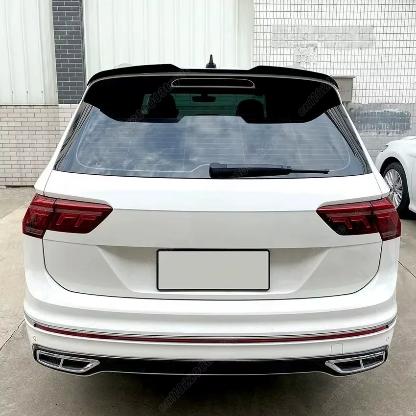 Becquet de toit arrière pour Volkswagen Tiguan r-line 2017 2018 2019 2020 2021 2022 2023, Kit de Modification du corps de l'aile supérieure du coffre