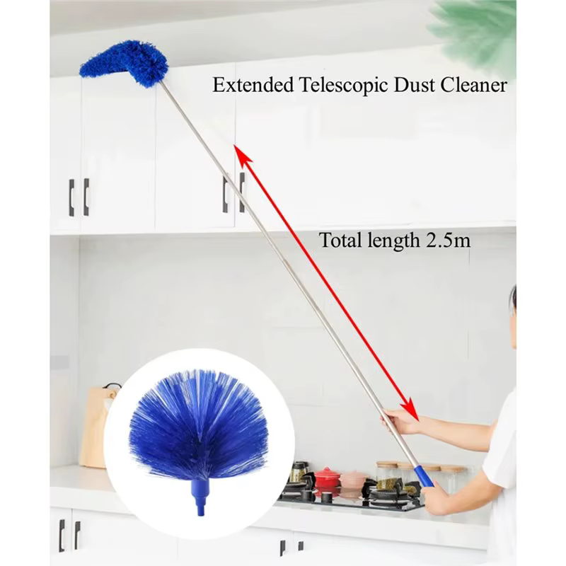 BSEVB - Plumeau télescopique lavable 250 cm en microfibre pour éliminer les toiles d'araignées