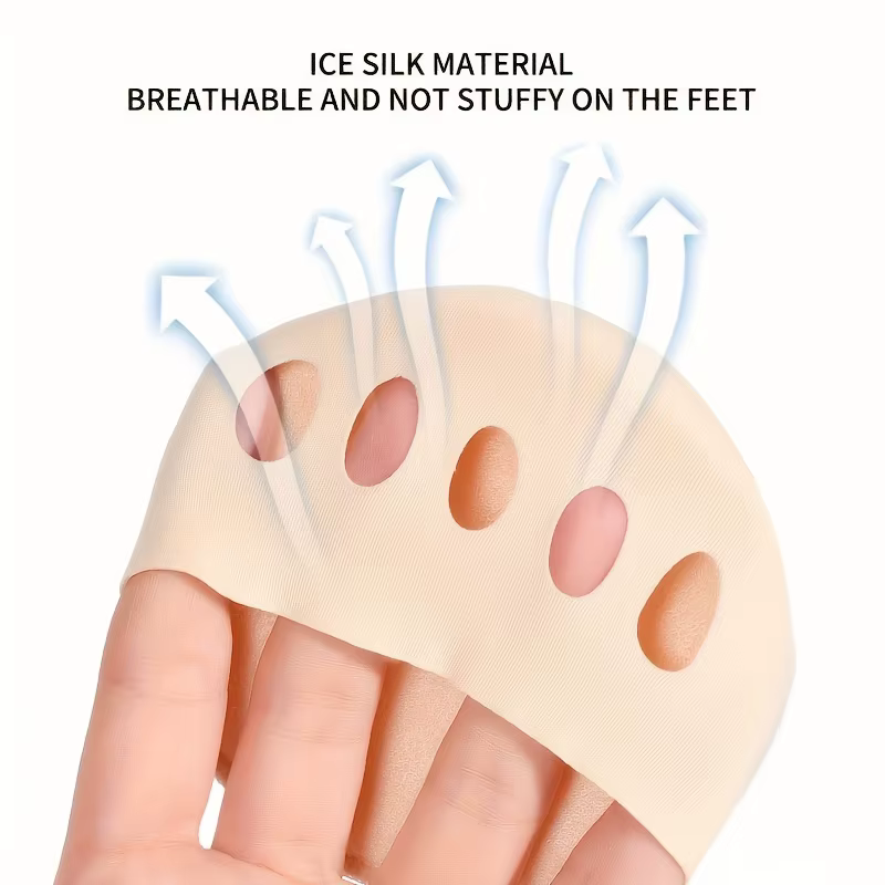 Coussinet de pied pour l'avant-pied à talons hauts, soutien métatarsien doux et Invisible, semelle intérieure antidérapante et anti-mousse, semelle intérieure confortable