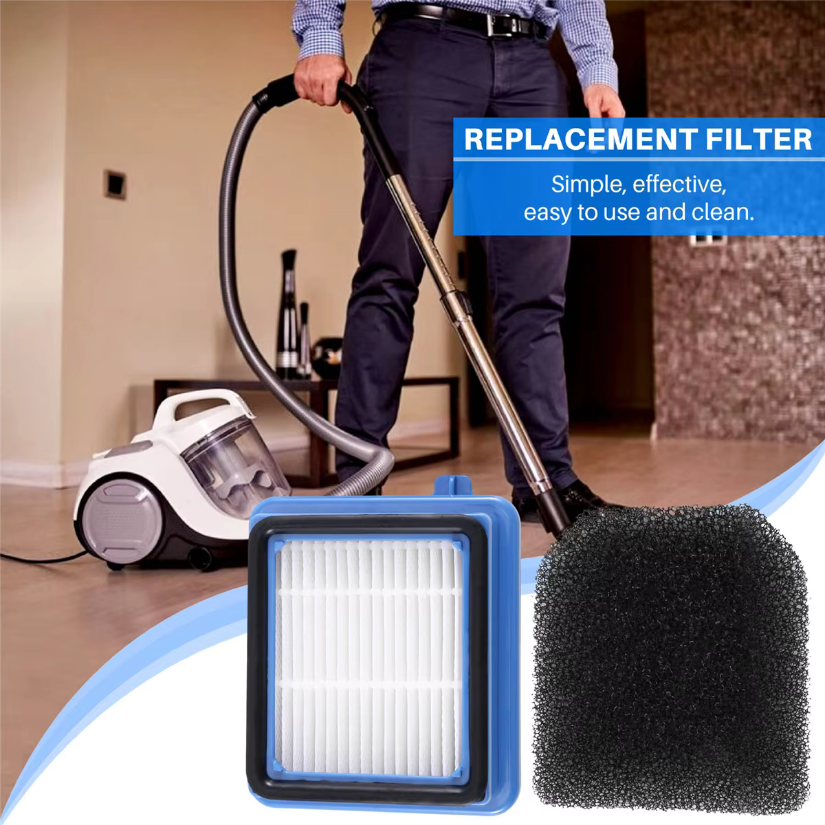 Filtre Hepa de rechange pour aspirateur Carrier