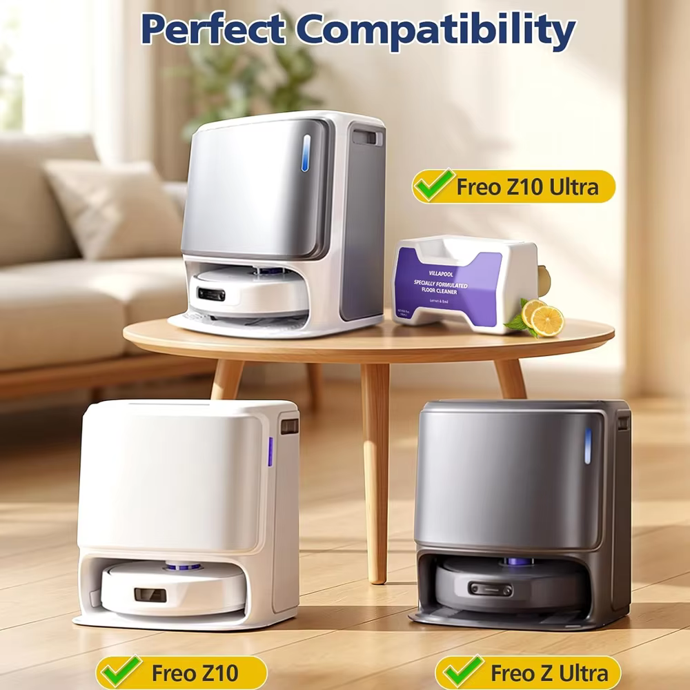 Solution de nettoyage compatible avec les aspirateurs et serpillères multi-surfaces NARWAL Freo Z Ultra/Freo Z10/Freo Z10 Ultra