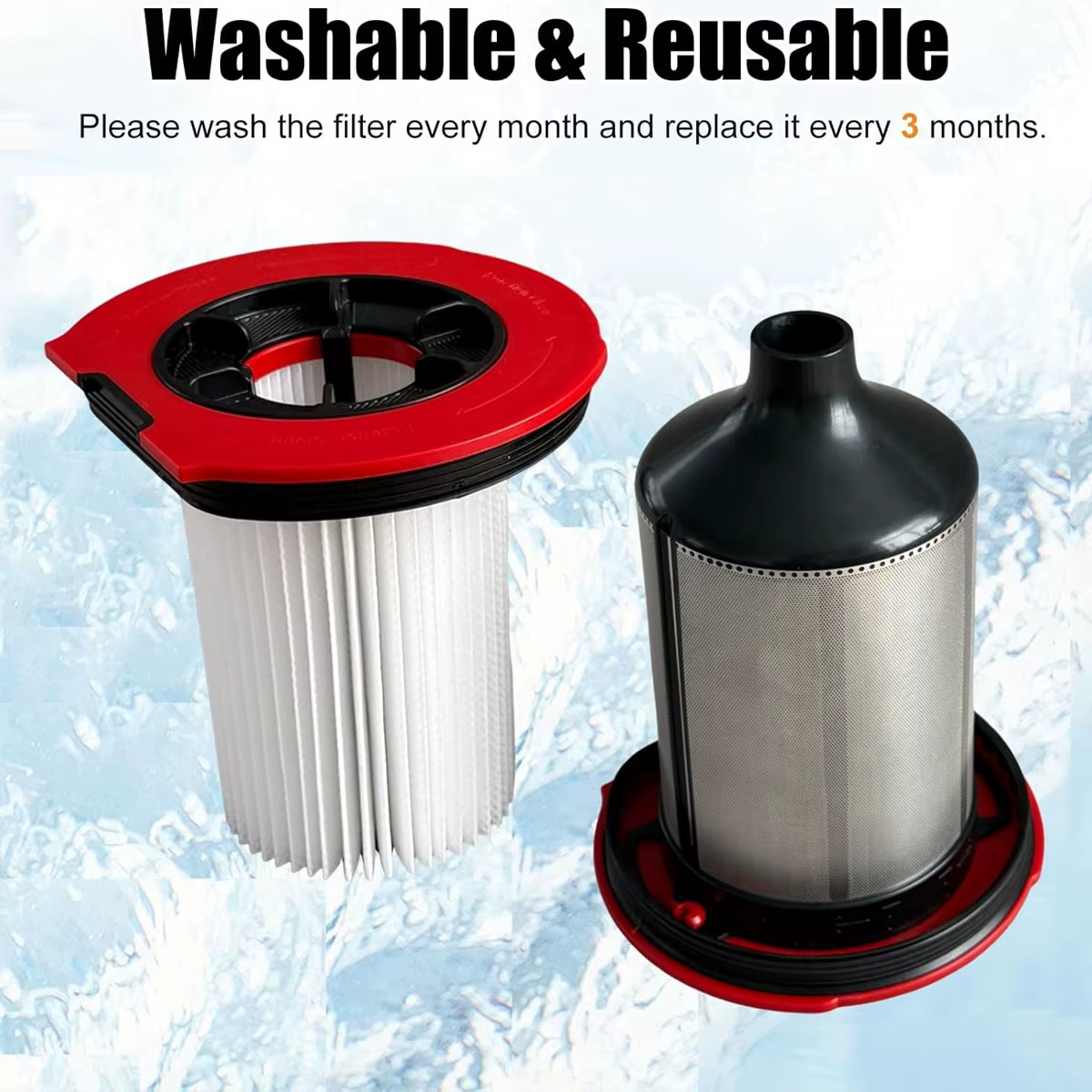 Pour aspirateur à main sans fil Bosch Unlimited 10, Unlimited 9, série BBS931,BCS932 12050162/12049774, filtres et maille en acier