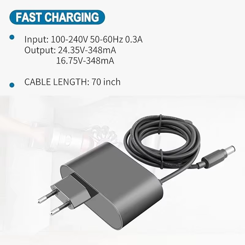 Chargeur d'aspirateur 16.75V/24.35V 0,348a, pour Dyson DC30 DC31 DC34 DC35 DC44 DC45 DC56 DC57, adaptateurs d'alimentation 7.4x5.0mm