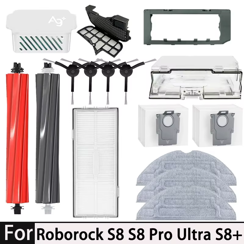Pièces détachées pour robot aspirateur Roborock S8 Pro Ultra S8+ : brosses latérales