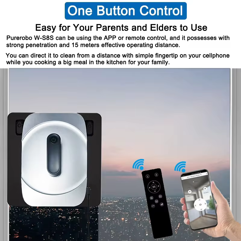 Robot nettoyeur de vitres Purerobo W-S8S avec application