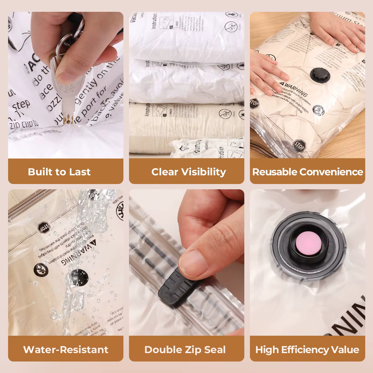 FLEXTAIL Ensemble de sacs sous vide – 4