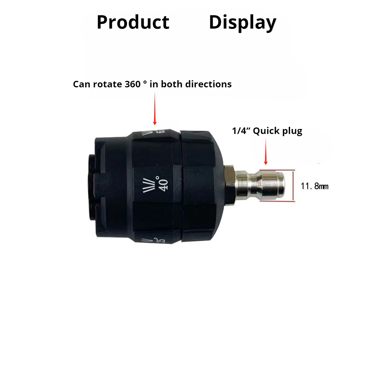 Buse rotative multifonctionnelle pour machine de nettoyage haute pression