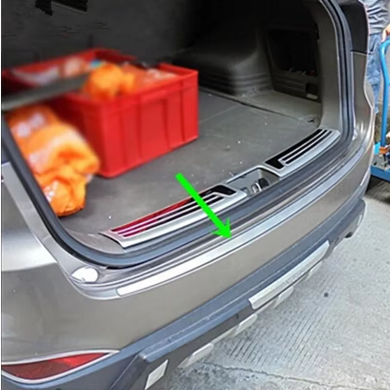 Protecteur de pare-chocs arrière de seuil de porte, garniture de plaque de roulement de coffre, accessoires de voiture pour Hyundai Ix35, 2010, 2011, 2012, 2013, 2014, 2015, 2017