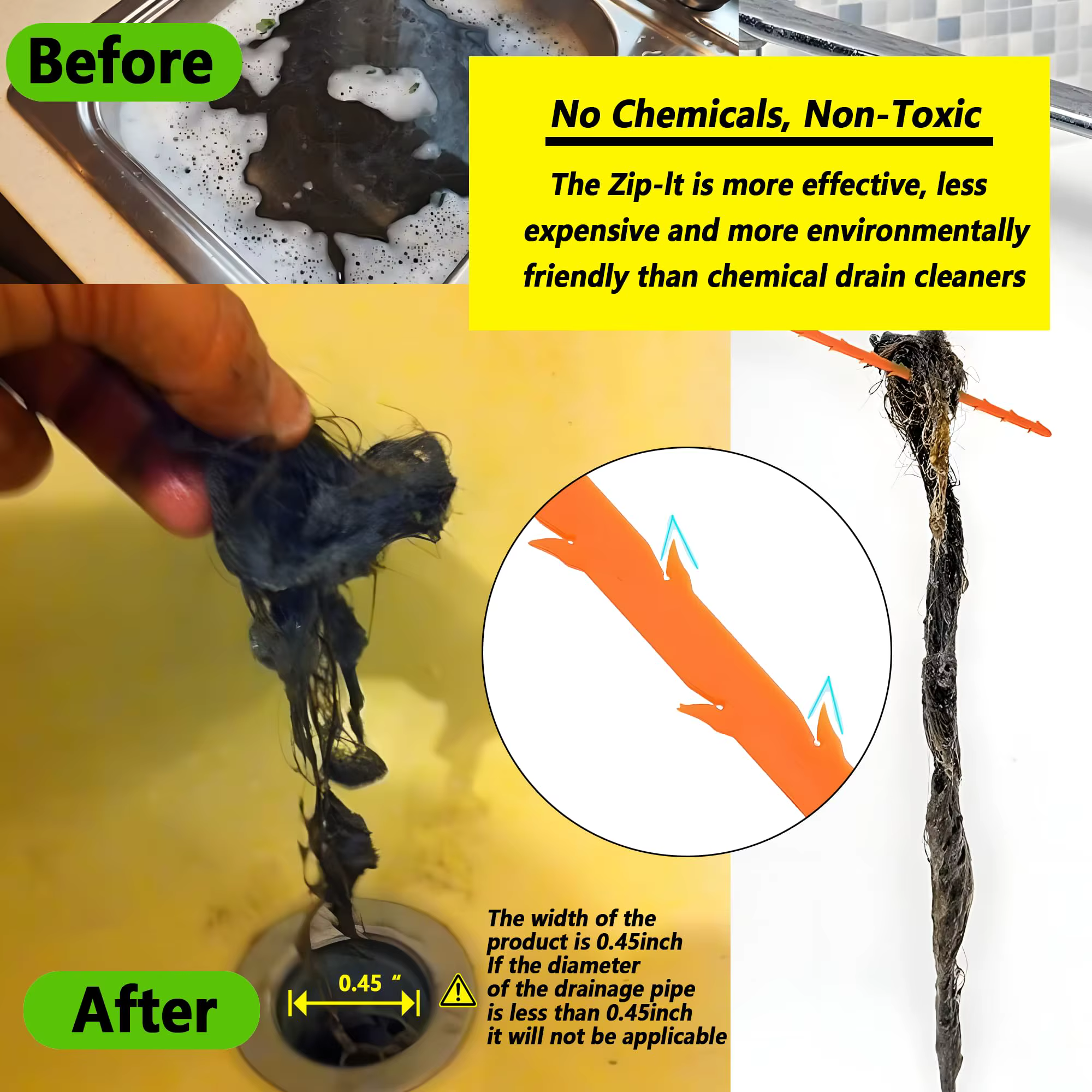 Nettoyeur de tuyaux efficace