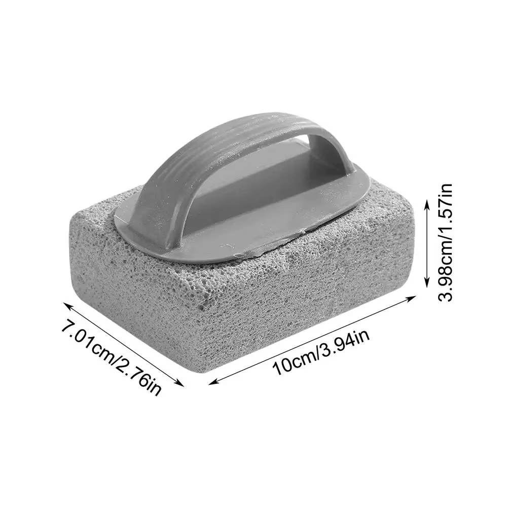 Brosse de nettoyage manuelle pour carreaux de piscine, éliminateur de calcaire, pierre ponce pour piscines extérieures