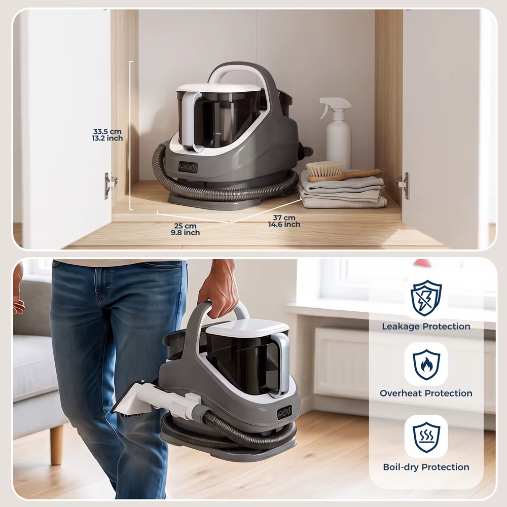 Nettoyeur de tapis et de tissus d'ameublement 1300W