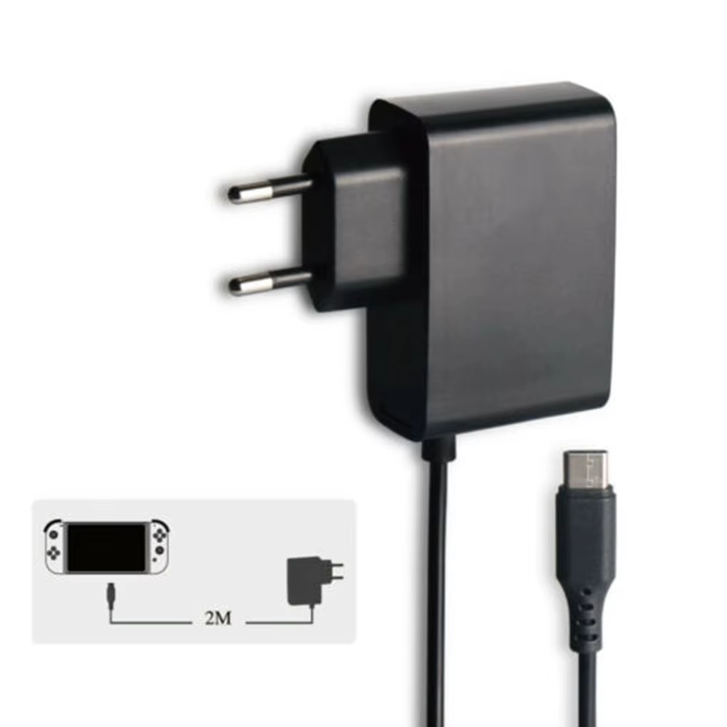 Adaptateur secteur 5V 2.4A pour Nintendo Switch, prise EU/US, base de charge rapide, alimentation de remplacement, accessoires