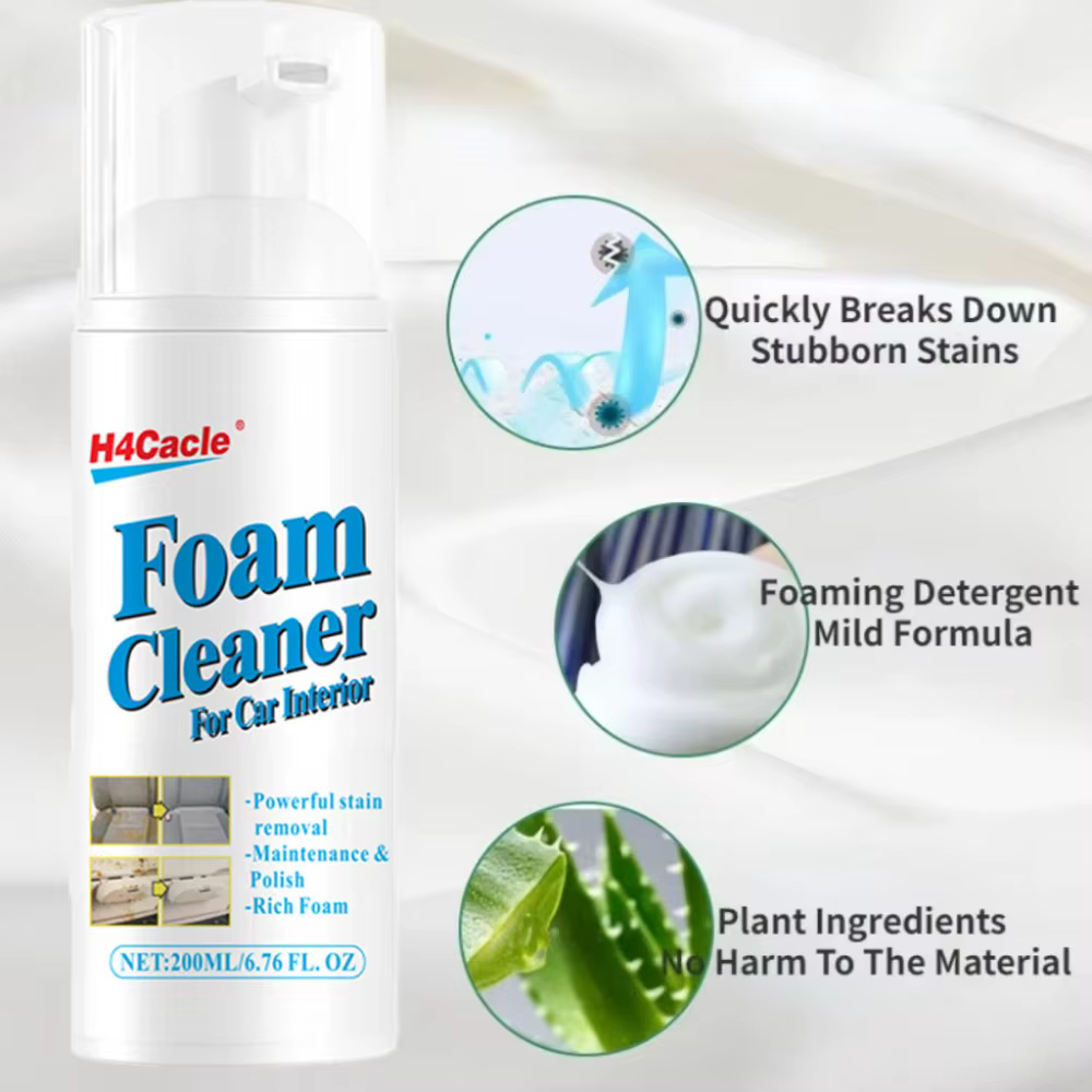 H4Cacle1pc 100 ml/200 ml nettoyant en mousse- dégraissant robuste pour les intérieurs de voiture