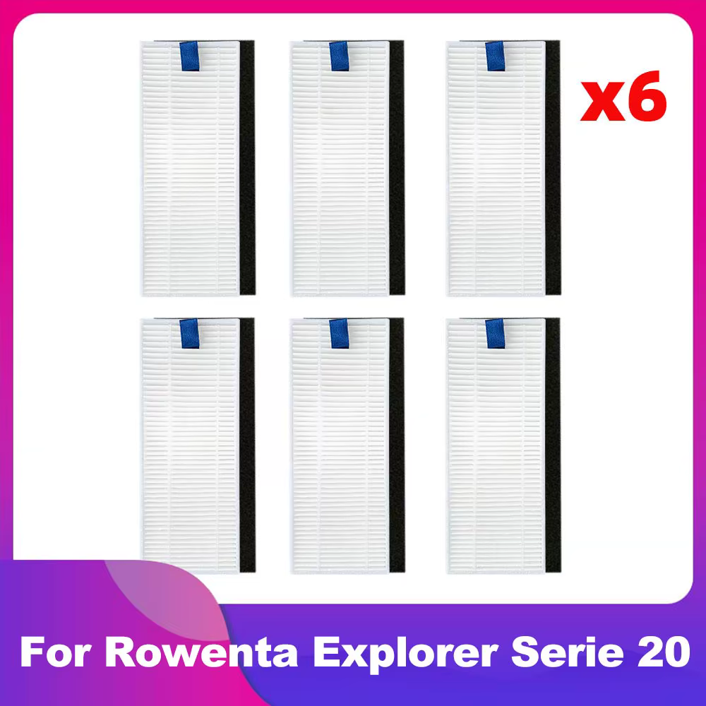 Compatible avec Tefal Rowenta Explorer X-Plorer Série 20 40 50 RR7687WH RG7687WH Aspirateur Filtre HEPA Brosse latérale Serpillière Pièce de rechange pour nettoyage